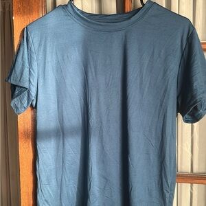 SHEIN Men's Short Sleeve Crew Neck T-Shirt in Slate Blue